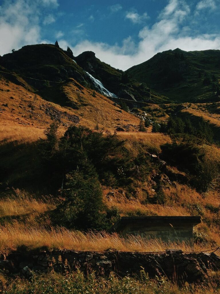 Brown green mountain blue sky photo 195114 14089 Brown green mountain blue sky photo 195114 14089